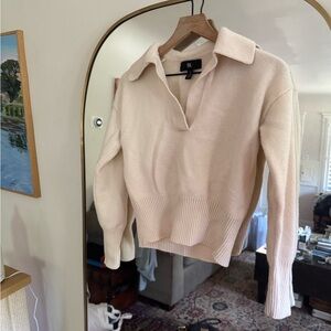 Elegant Cream Cashmere Sweater by Banana Republic